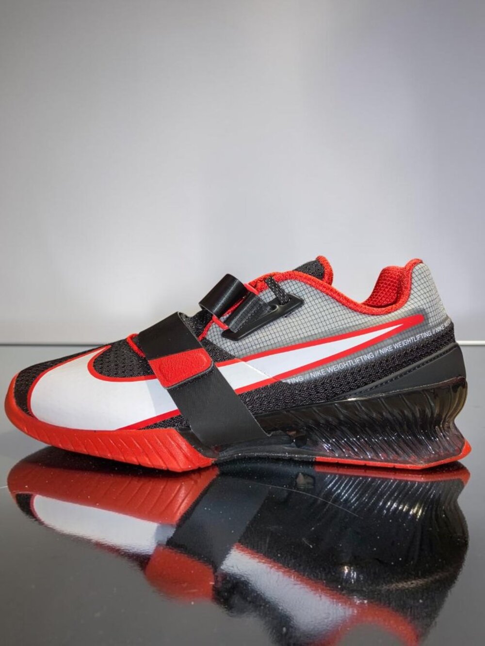 Nike Romaleos 4 Mens Weightlifting Shoes Size 8.5 Black/Red (NEW) CD3463 003